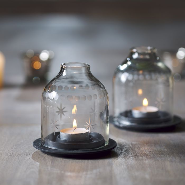Domed Glass Candle Holder | Susie Watson Designs | Susie Watson Designs