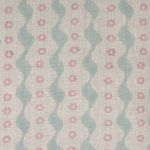 Hand-printed Blue Pink Bloomsbury Linen – 332