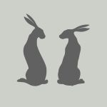 Sitting Hares Straight Mug