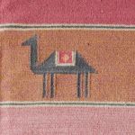 Pushkar Charcoal Kilim Upholstered Bar Stool