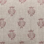 Red Pomegranate Rustic Linen Cushion