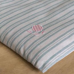 Dog Bed Mattress Cover Only - Sail Blue Stripe 