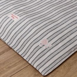 Dog Bed Mattress Cover Only - Charcoal Stripe 