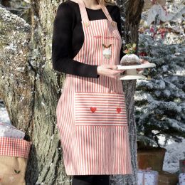 Red Stripe Christmas Apron (Accessories)