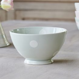 Blue / White Spot French Bowl