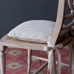 Charcoal Gustavian Chair Cushion