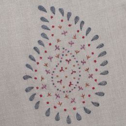 Charcoal Embroidered Malathi Linen – 145