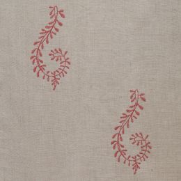 Red Shalini Embroidered Linen – 140/R