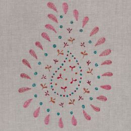 Rose Embroidered Malathi Linen – 147