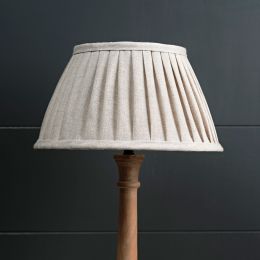 Natural Linen 12" Pleated Lampshade