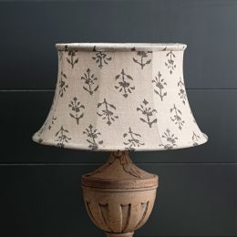 Charcoal Moonflower Framed Lampshade