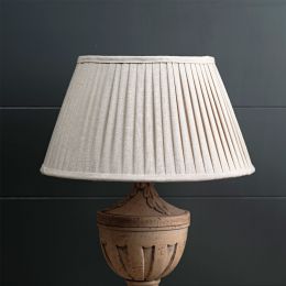Natural Linen 16" Pleated Lampshade