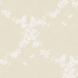 Moonlight Ivory Apple Blossom Wallpaper