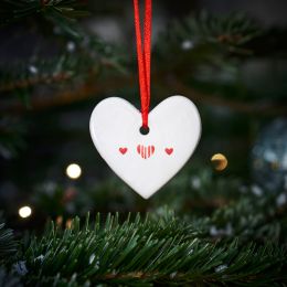 Christmas Decoration Heart - Red Heart