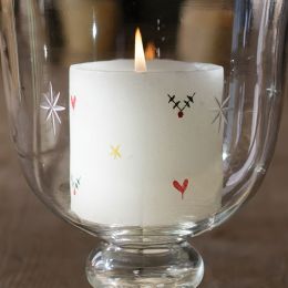 Christmas Pillar Candle - 3"