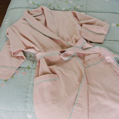Pink Stripe Bath Robe