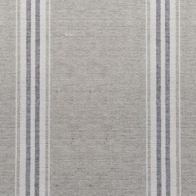 Roman Blind in Grey/Charcoal Gustavian Stripe 123cm (W) x 155cm (L)
