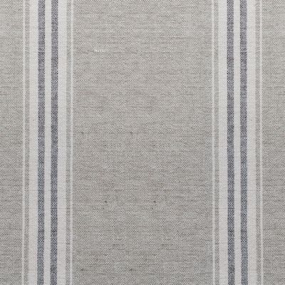 Grey Charcoal Gustavian Stripe Cotton – Double Width – 285L