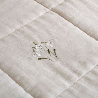 Sample Snowdrop Linen Quilt - King Size