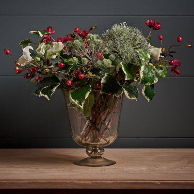 Bunch of Christmas Frosted Stems with Ivy & Berries