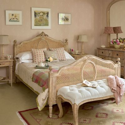 Caned Gustavian Full Bed 