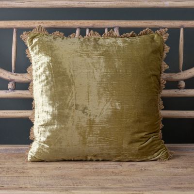 Seconds - Large Lovat Velvet Cushion