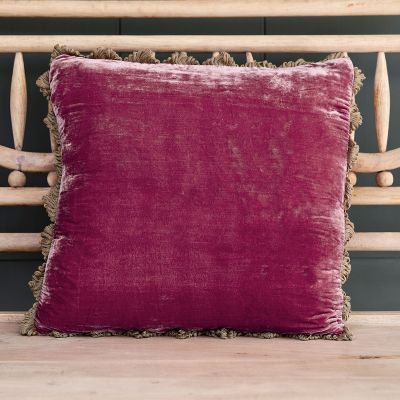 Raspberry Velvet Cushion