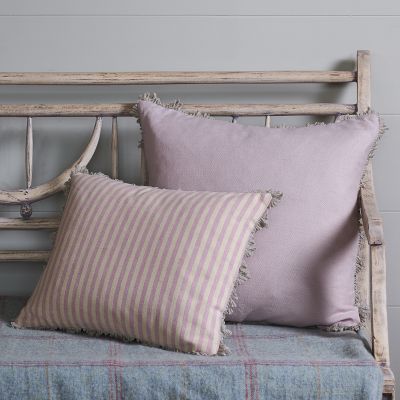 Dusky Pink Plain Linen Cushion