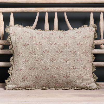 Red Seed Rustic Linen Cushion