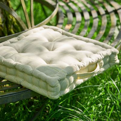 Gustavian Green Box Cushion