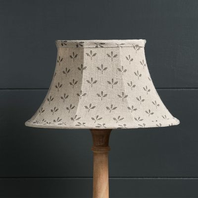 Charcoal Seed 12" Framed Linen Lampshade