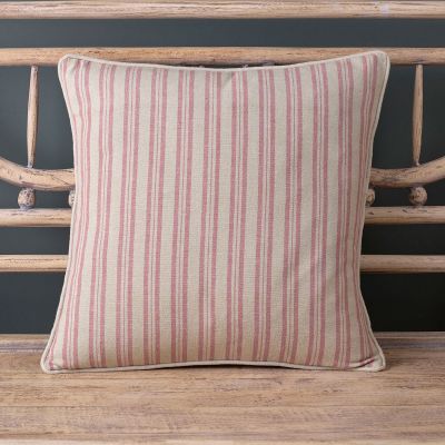 Ticking Stripe Cushion - Violet