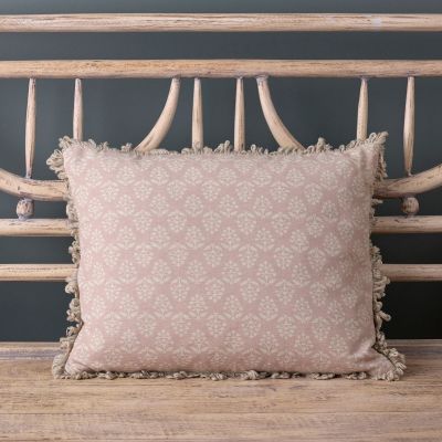 Dusky Pink Sprig Cushion