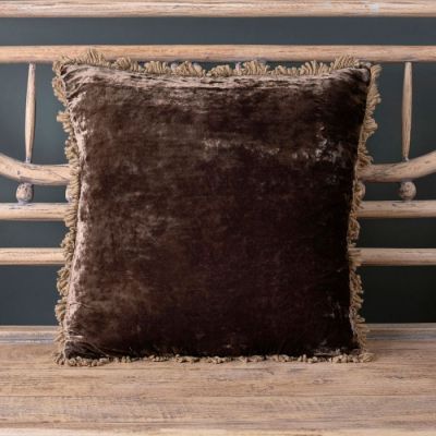 Seconds - Large Charcoal Velvet Cushion