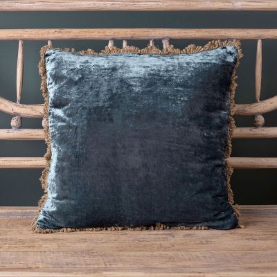 Seconds - Midnight Blue Large Velvet Cushion