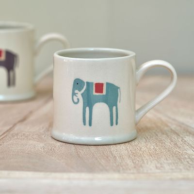 Indigo Elephant Espresso Mug