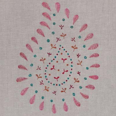 Rose Embroidered Malathi Linen – 147