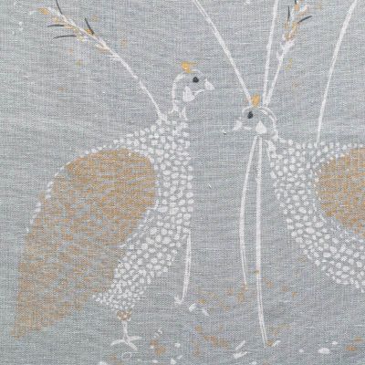 Hand-printed Reverse Guinea Fowl Linen – 320