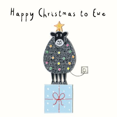 Happy Christmas to Ewe Christmas Card  (pack of 6)