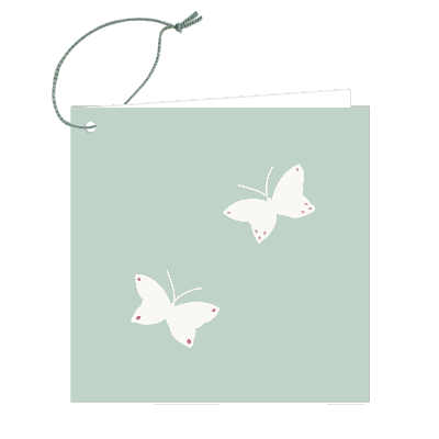 Gift Tag - Butterfly Pair