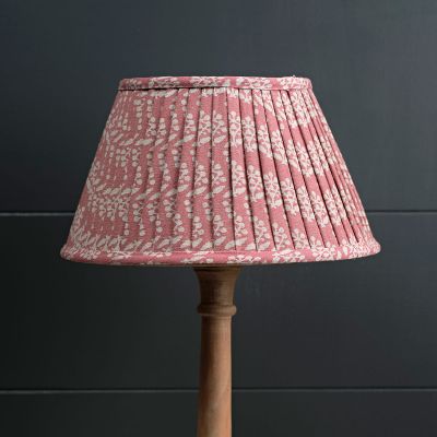 Rose Sprig Pleated Lampshade