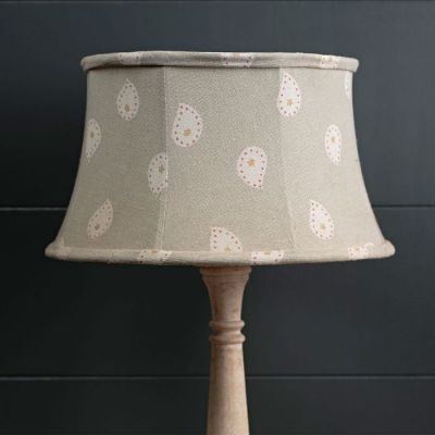 Dove Grey Mika 14" Framed Lampshade - Seconds