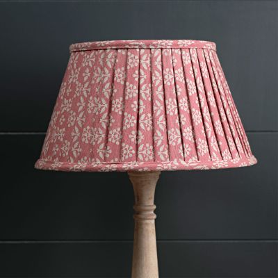 Rose Sprig 14" Pleated Lampshade