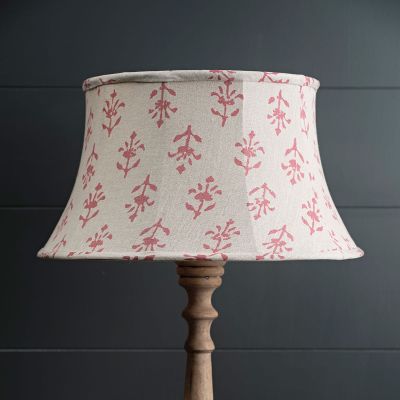 Indian Red Moonflower 18" Framed Lampshade