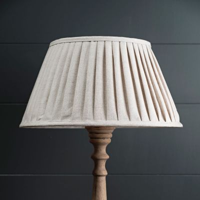 Natural Linen 18" Pleated Lampshade