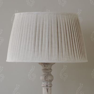 Natural Linen 20" Pleated Lampshade