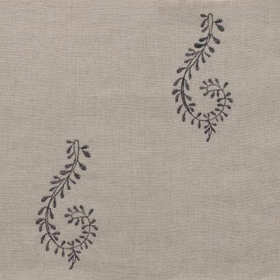Charcoal Shalini Embroidered Linen – 140/C