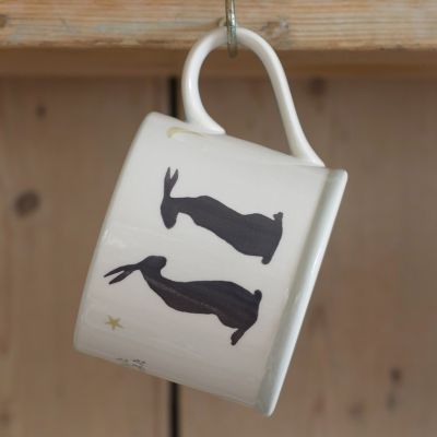Sitting Hares Straight Mug – Seconds