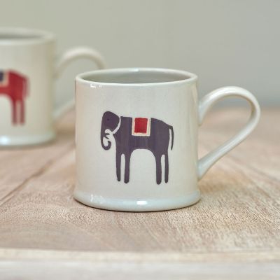 Charcoal Elephant Espresso Mug