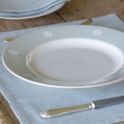 Blue / White Spot Dinner Plate - 29 cm